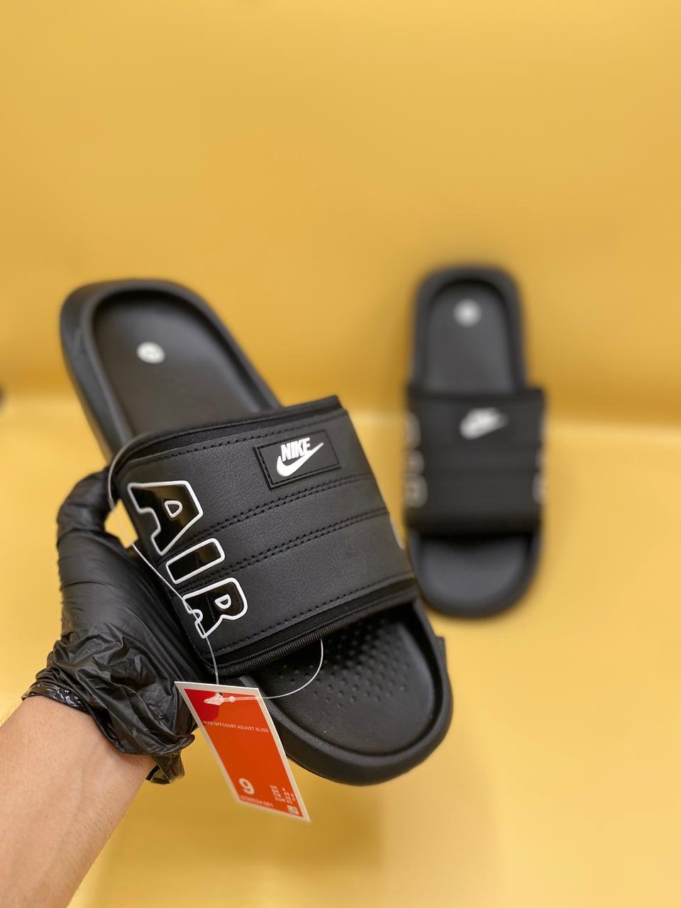 Air Style Black Comfort Slides – Premium Edition