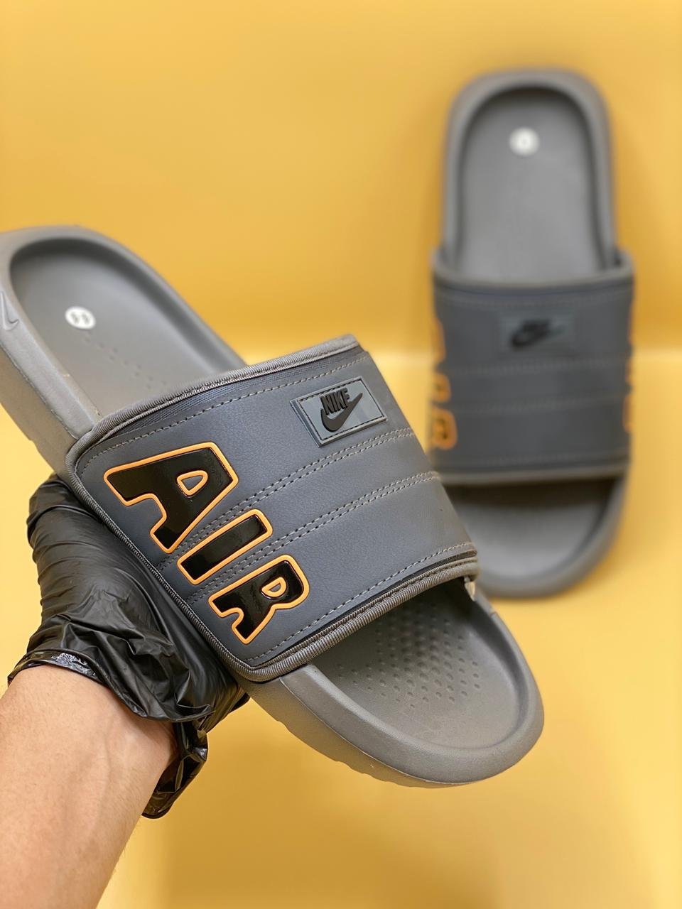 Air Style Black Comfort Slides – Premium Edition