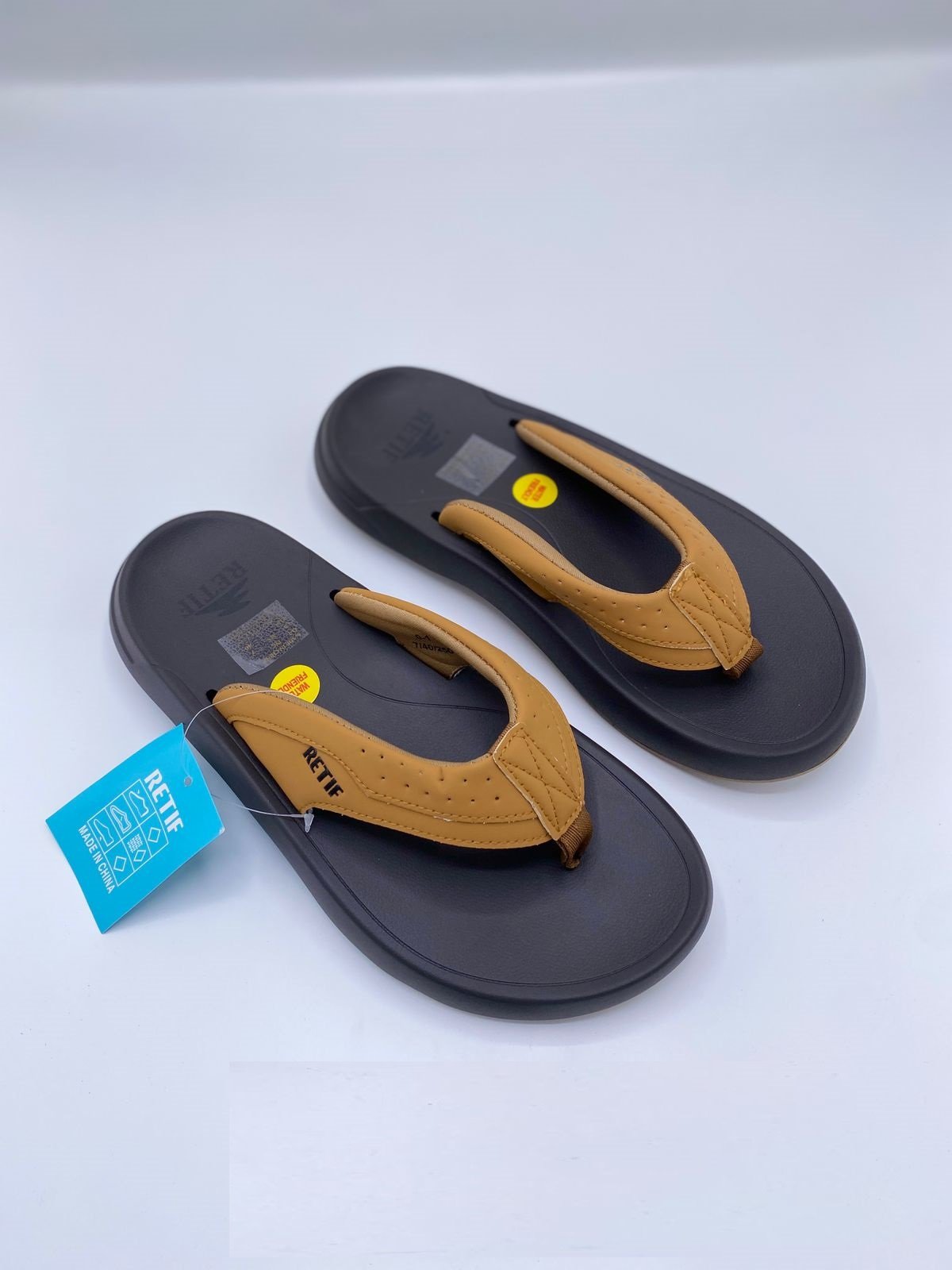 Retie Comfort Pro Men’s Black Flip Flops