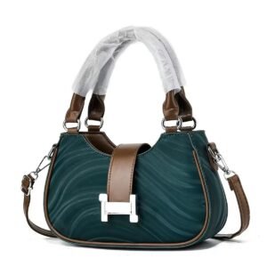 Crescent-Accent Handbag