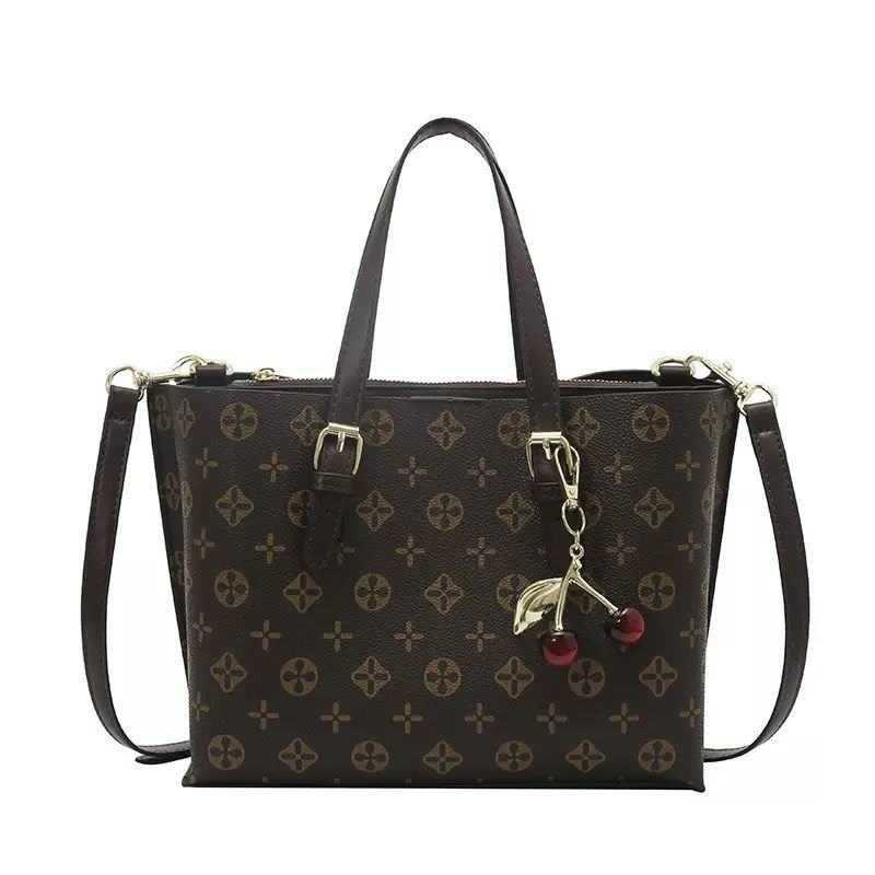 Ring-Accent Satchel Bag