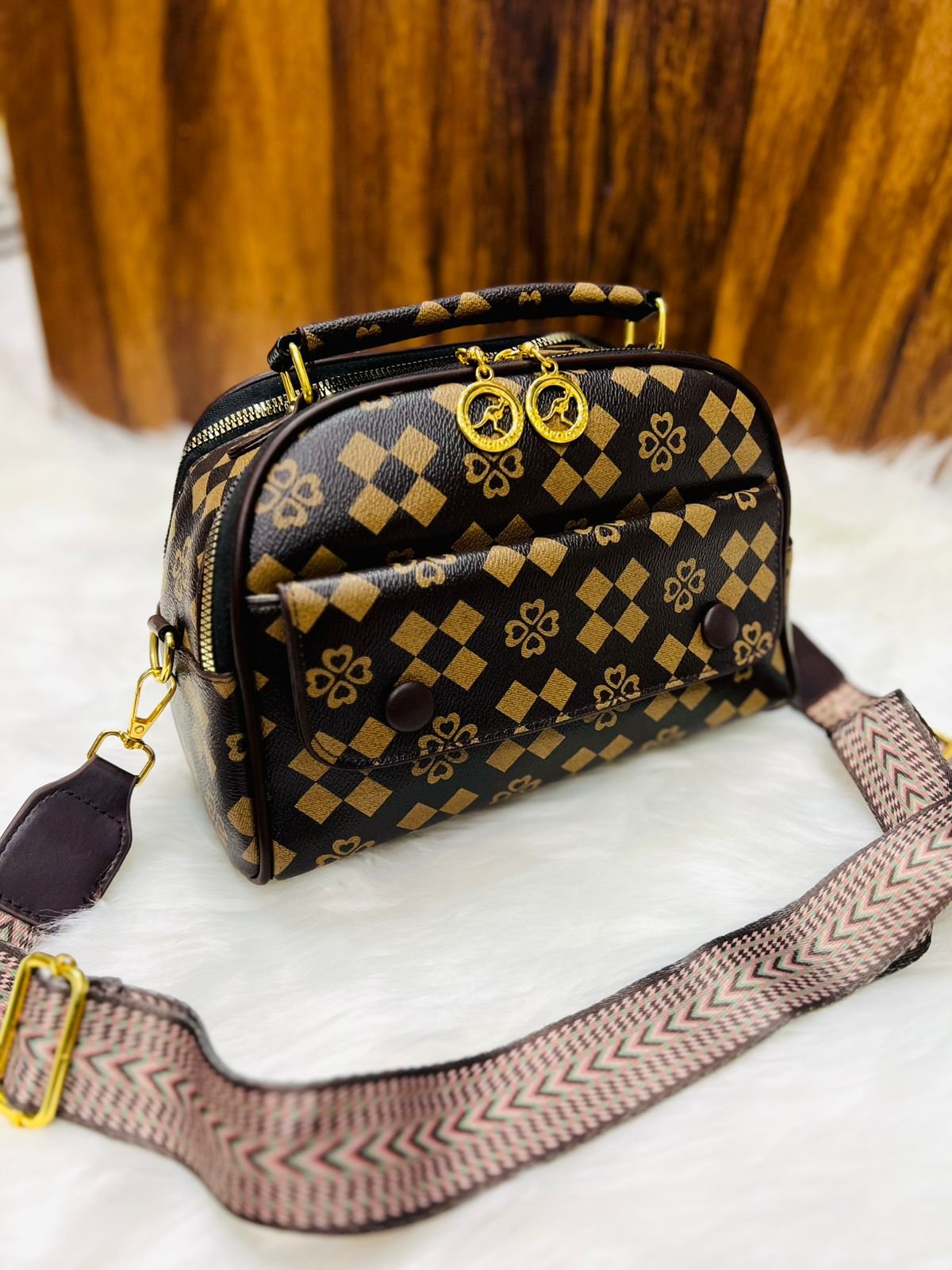 Signature Chain-Link Flap Bag