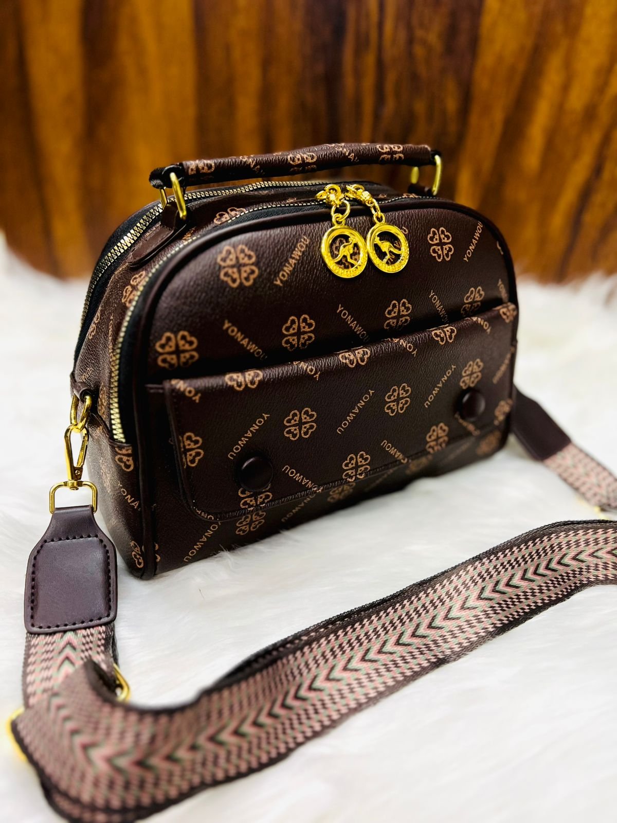 Signature Chain-Link Flap Bag