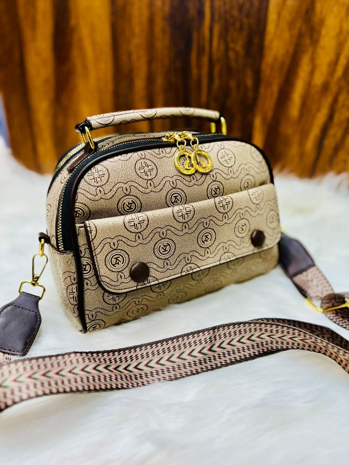 Signature Chain-Link Flap Bag