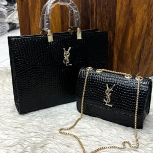 Signature W-Lock Textured Handbag