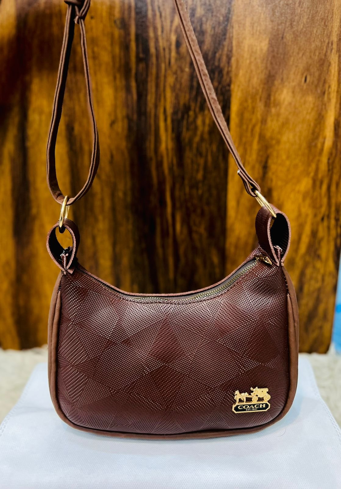 Smooth Faux Leather Satchel