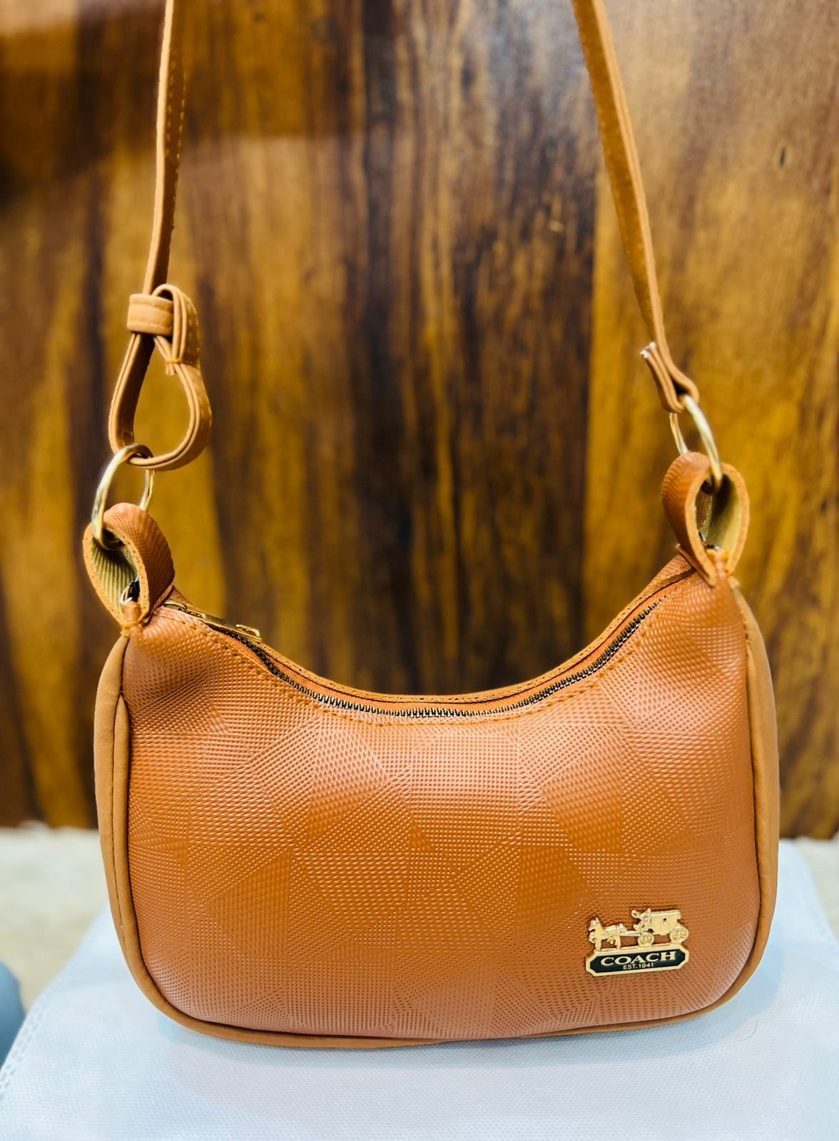 Smooth Faux Leather Satchel
