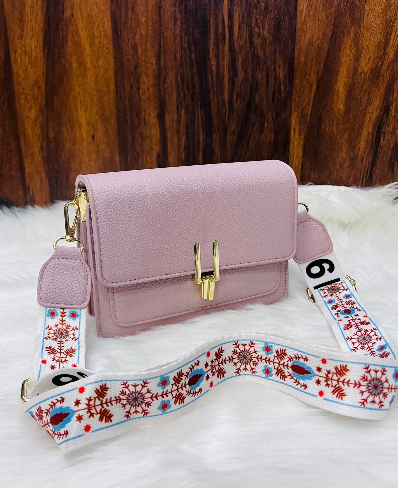 SKL Premium Textured Crossbody Handbag