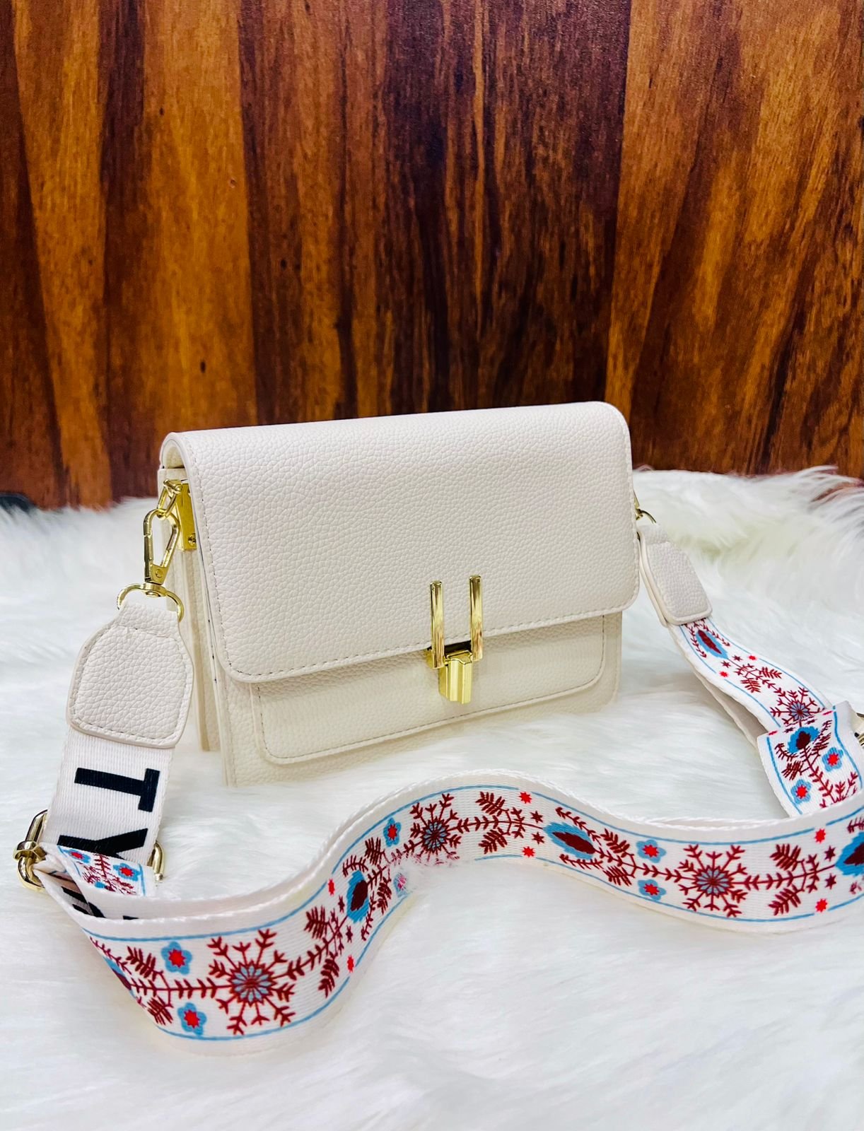SKL Premium Textured Crossbody Handbag