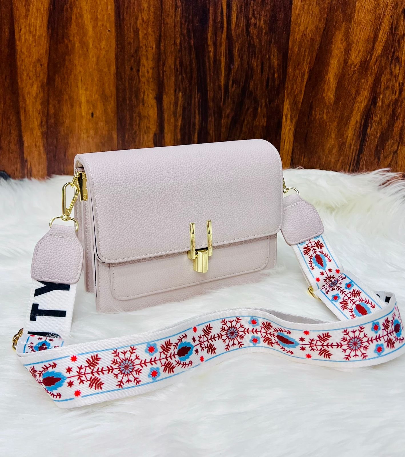 SKL Premium Textured Crossbody Handbag