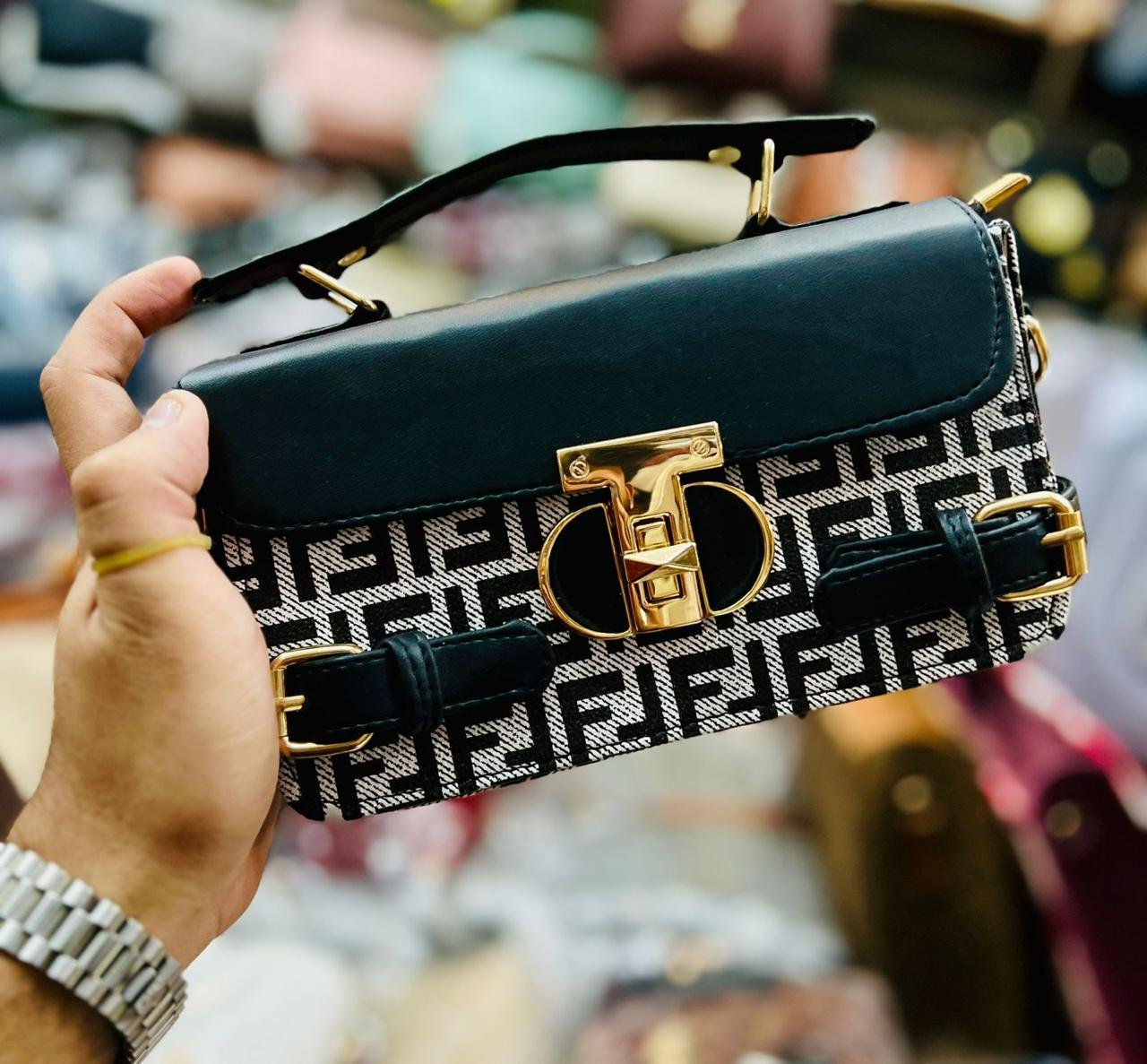 Mini Top Handle Crossbody Bag