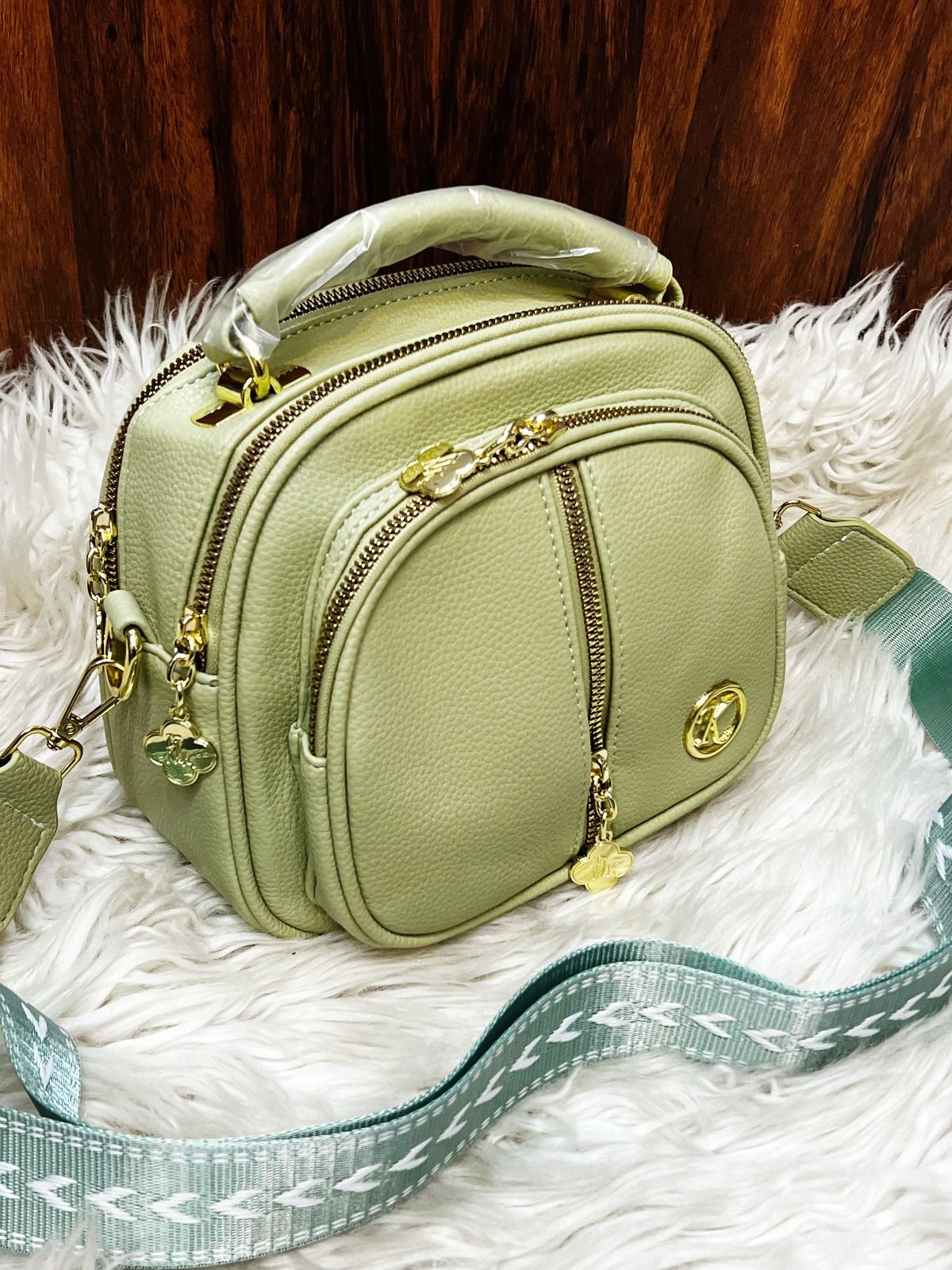 Retro Multi-Zipper Crossbody Bag