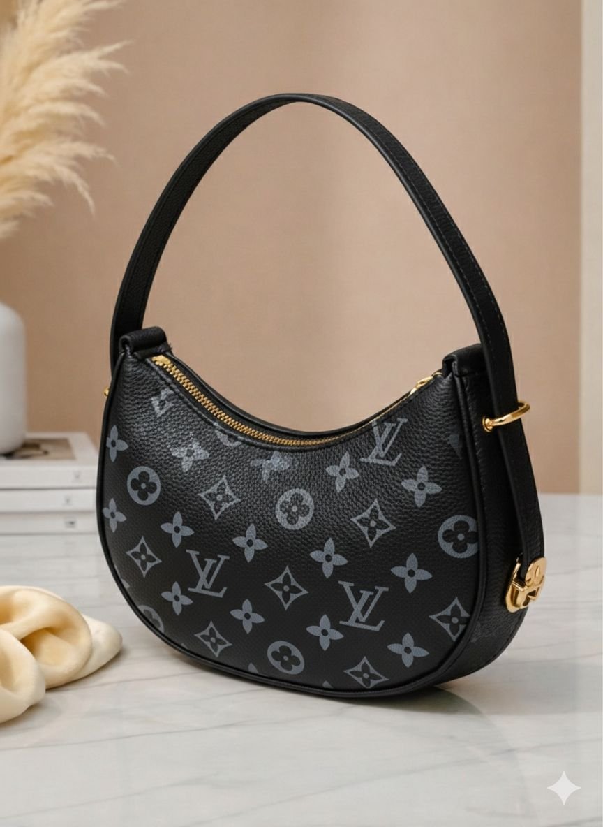 Midnight Crescent Hobo Bag