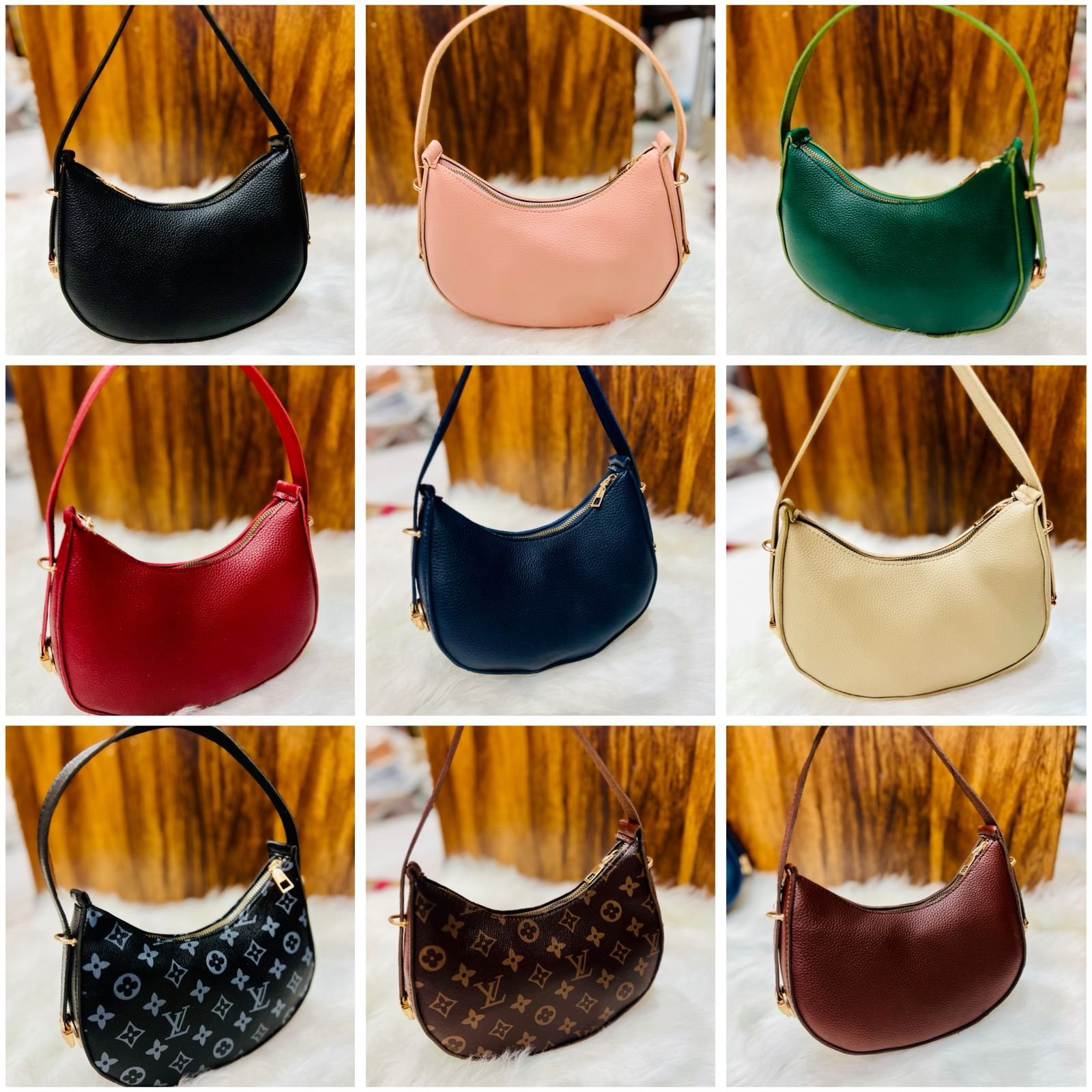 Midnight Crescent Hobo Bag