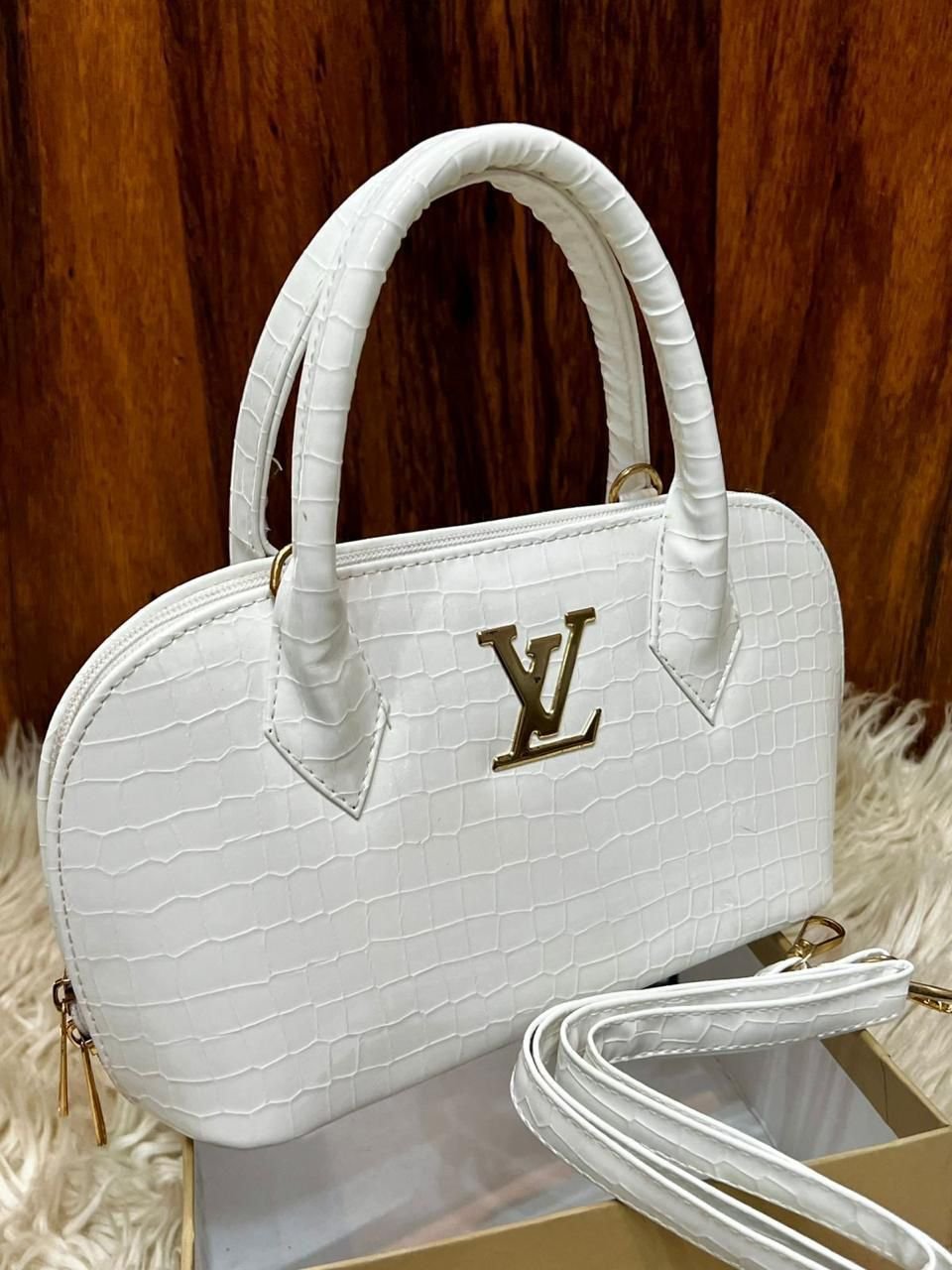 Floral Embossed Luxury Box Satchel