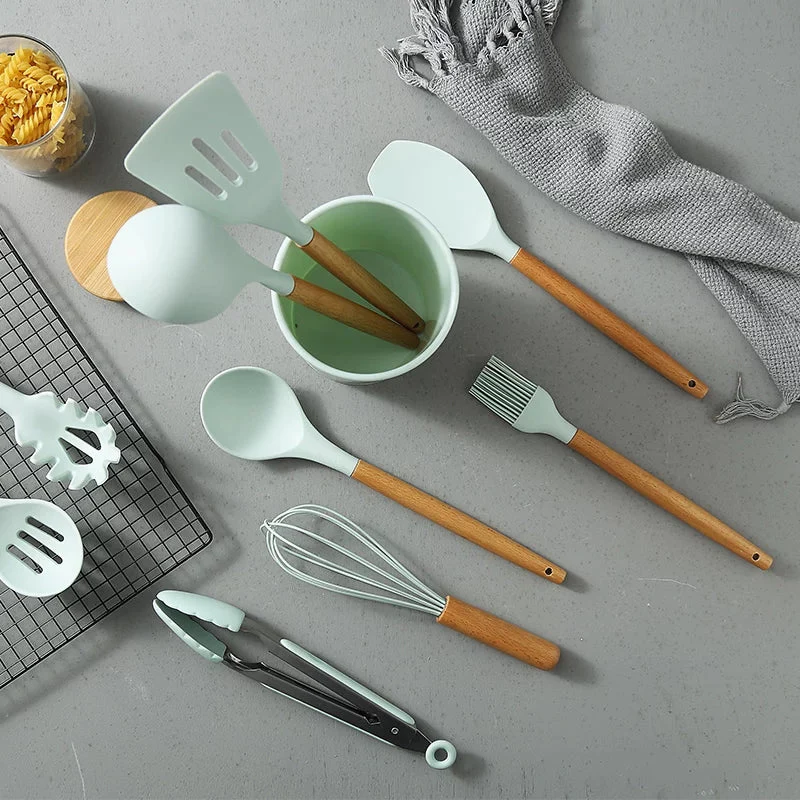 12-Piece Silicone Kitchen Utensil Set Product Title