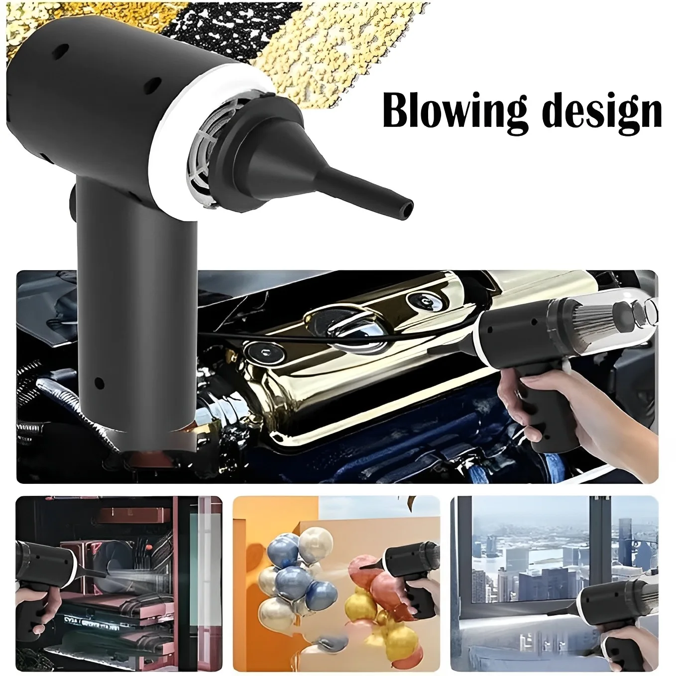 3-in-1 High-Power Wireless Car Vacuum