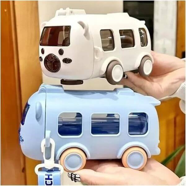 Cute Toy Bus Water Bottle