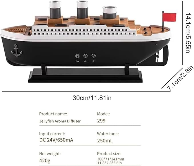Titanic Ship Model Air Humidifier & Aroma Diffuser
