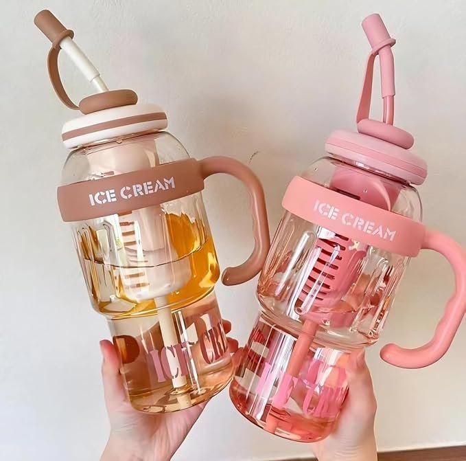 1300ml Adorable Ice Cream Shaped Water Bottle