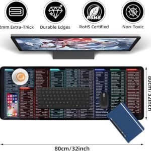 Large Anti-Slip Shortcut Keyboard Mat