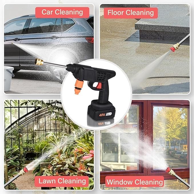 48V Cordless High-Pressure Car Washer