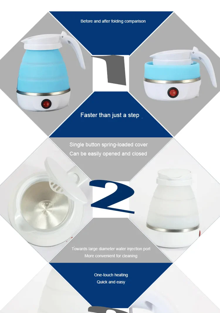 Silicone Foldable Travel Kettle