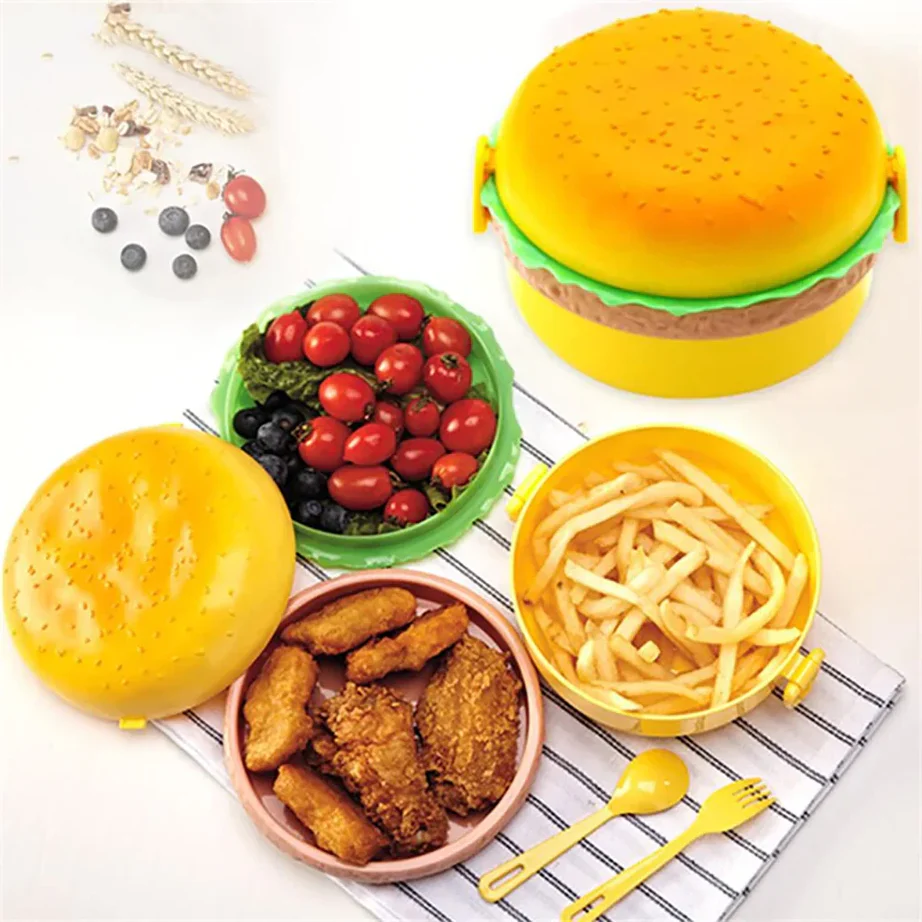 Burger-Shaped Lunch Box