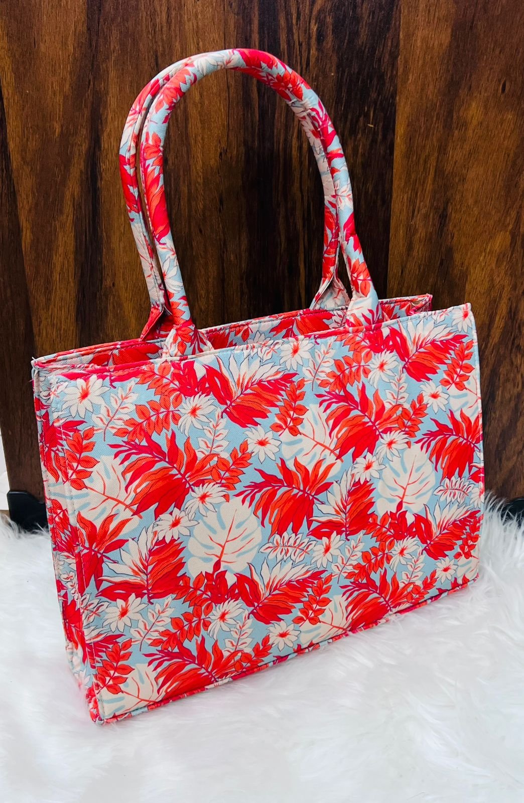 Scalloped-Edge Satchel Bag