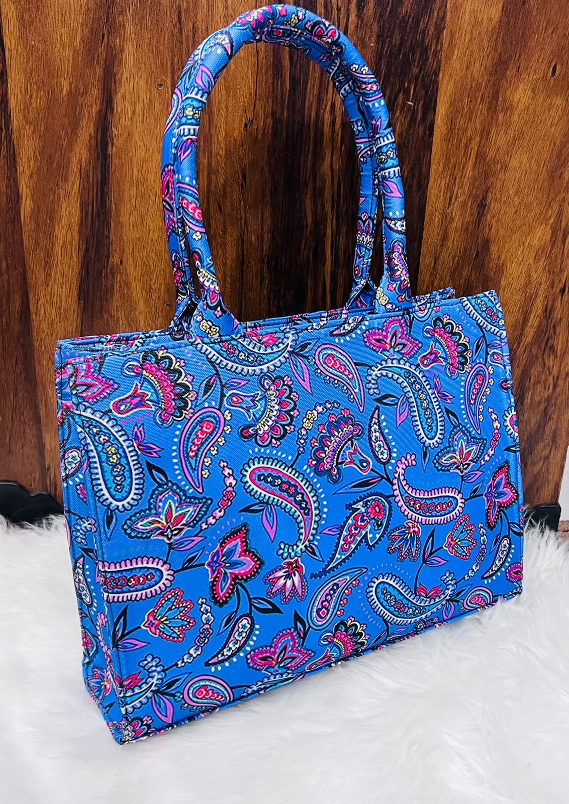 Scalloped-Edge Satchel Bag