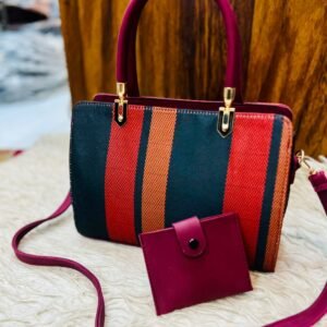 Scarf-Handle Flap Bag