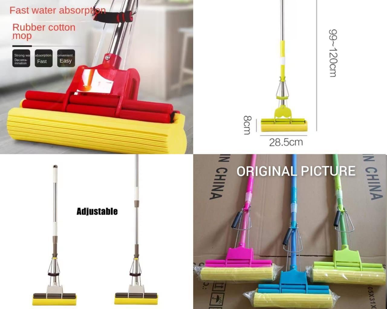 New Squeezable Mop With Sponge