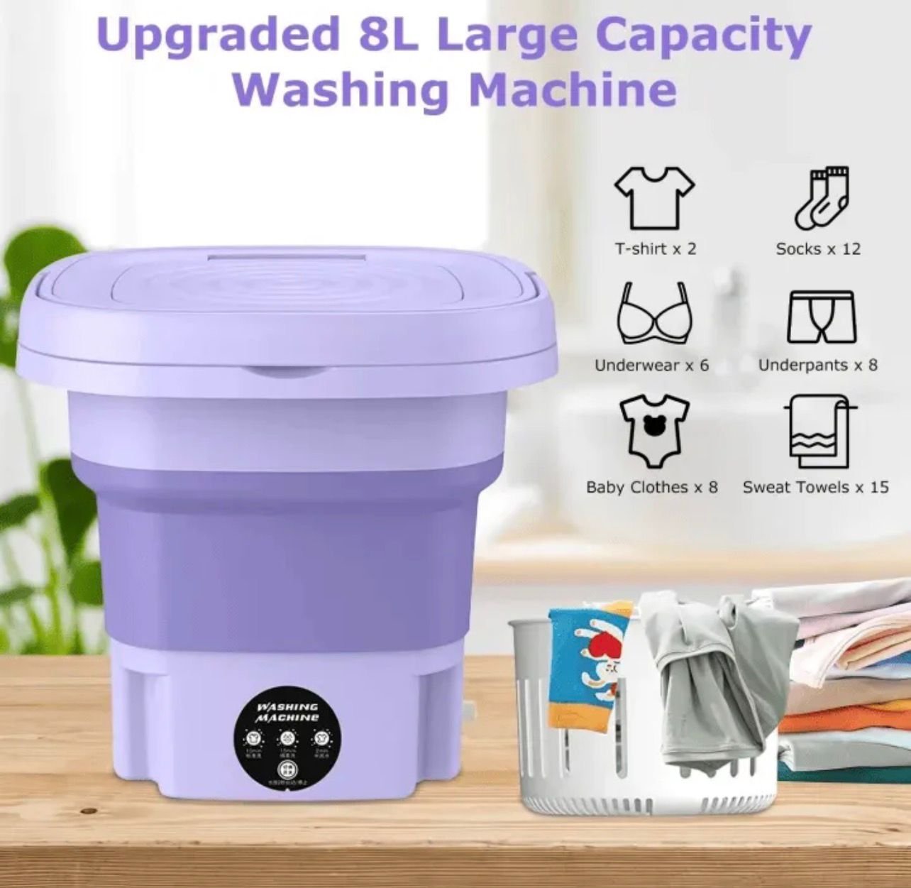 Foldable Mini Washing Machine