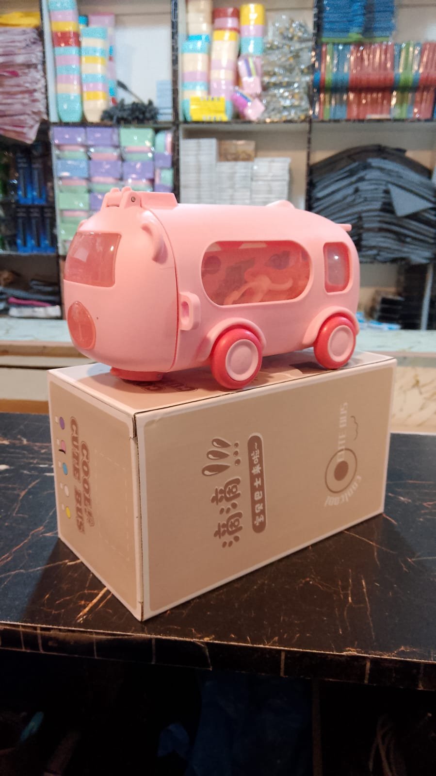 Cute Toy Bus Water Bottle