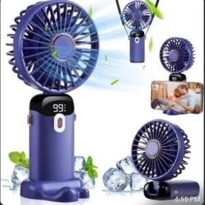 Digital 5-Speed Rechargeable Fan