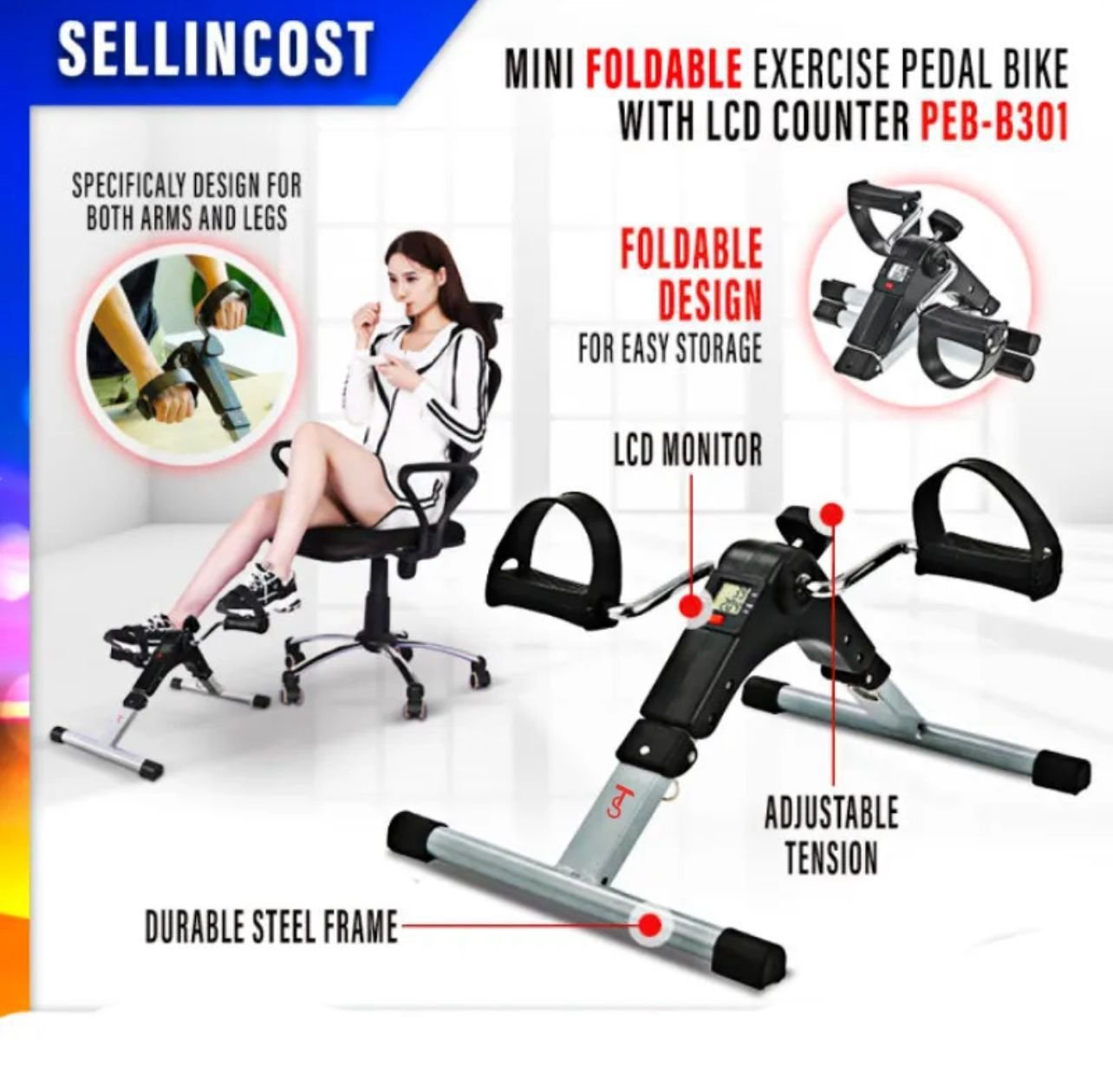 Mini Smart Fitness Cycle & Pedal Exerciser