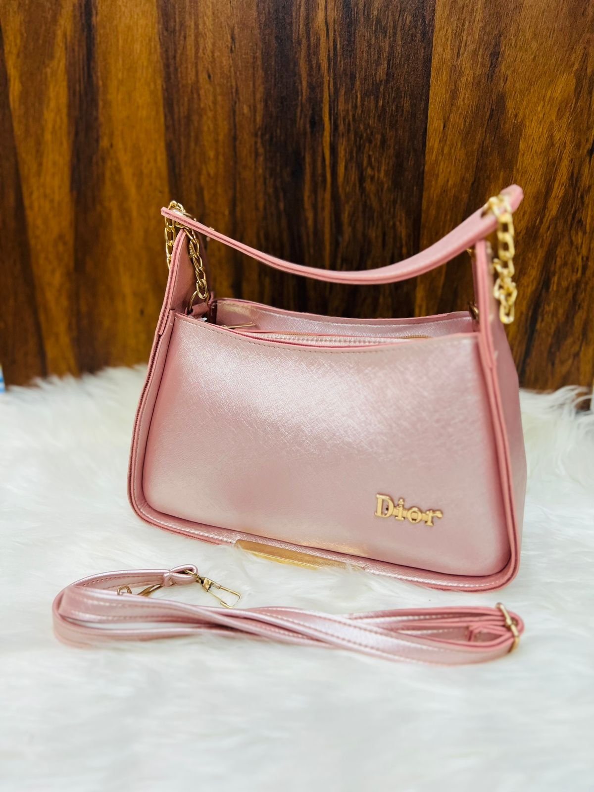 Premium Patterned Top-Handle Flap Bag