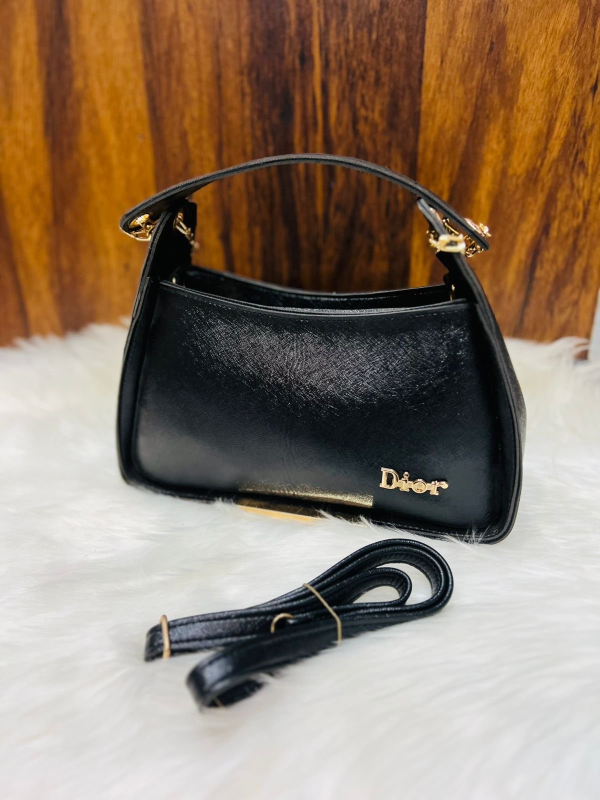 Premium Patterned Top-Handle Flap Bag