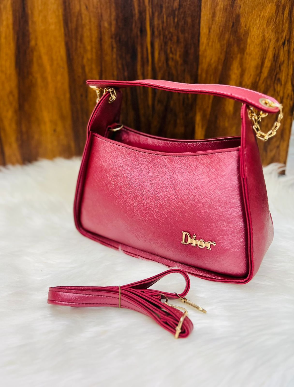 Premium Patterned Top-Handle Flap Bag