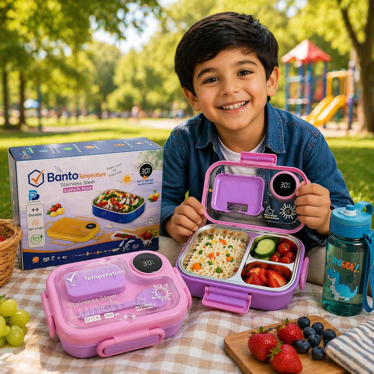 Banto Series 800ml Stainless Steel Lunch Box