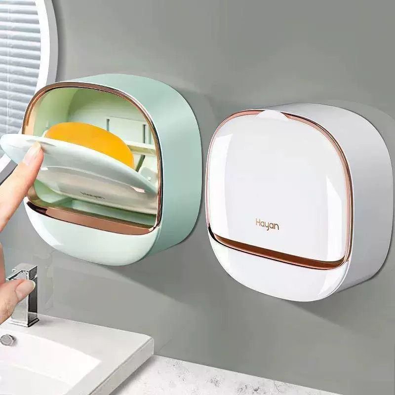 Heavy-Duty Wall-Mounted Adhesive Soap Dish