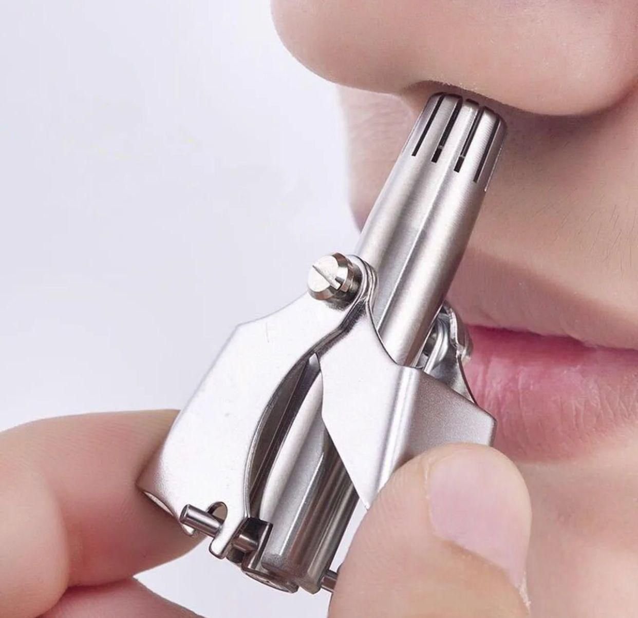 Manual Steel Nasal Hair Trimmer