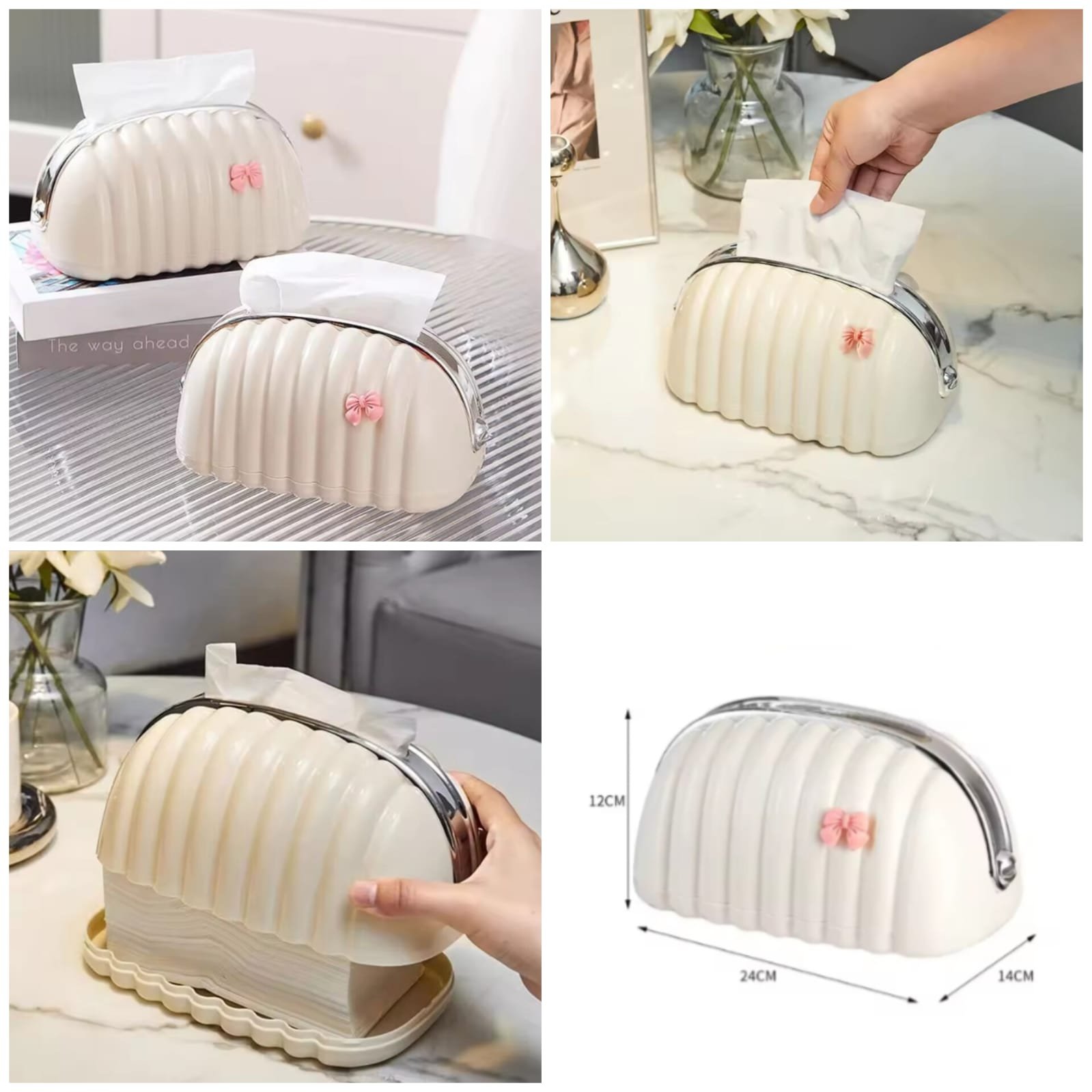 Elegant Shell-Shaped Tissue Box