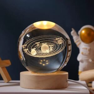 3D Galaxy Crystal Ball LED Night Light