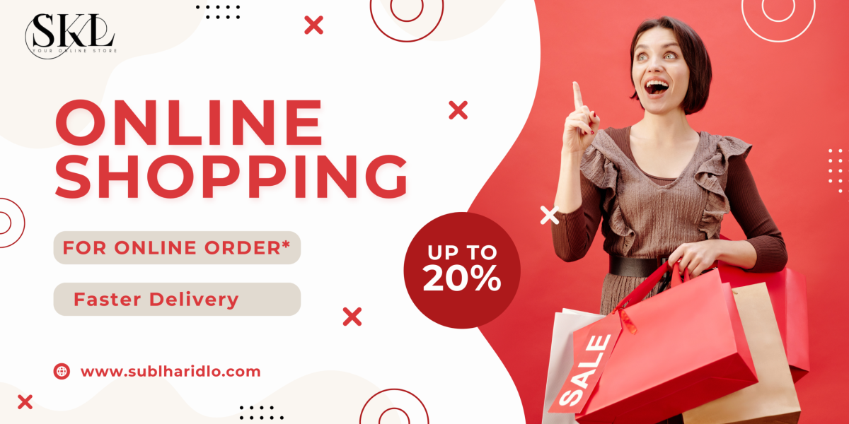 Red and White Modern Online Sale and Discount Banner